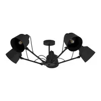 Stropné osvetlenie Eglo BASURTU čierna 99667