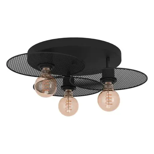 Stropné osvetlenie Eglo IKESTON čierna 43728