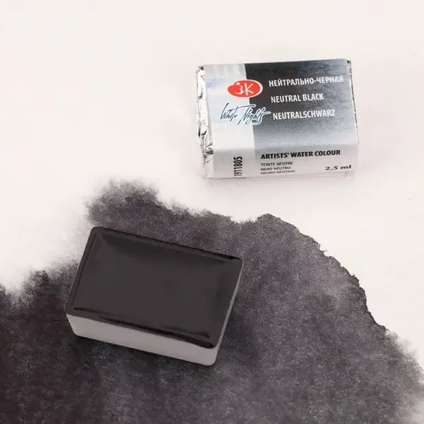 White nights akvarel 2,5ml – 805 čerň neutrální