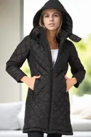 Z9654 DEWBERRY WOMEN'S COAT-BLACK