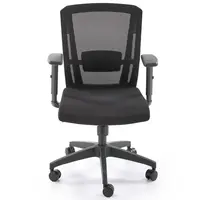 Otočné kreslo Paredes čierna