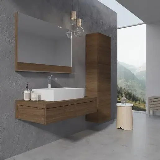 Ravak Formy kúpeľňová skrinka pod umývadlo 100x55 cm orech x000001036 SD1000FORMYOR