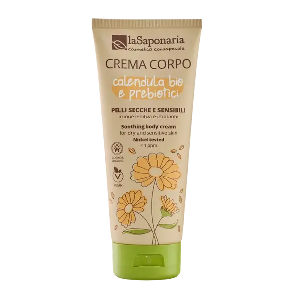 LASAPONARIA Telový krém s BIO nechtíkom a prebiotikami pre citlivú pleť 200 ml