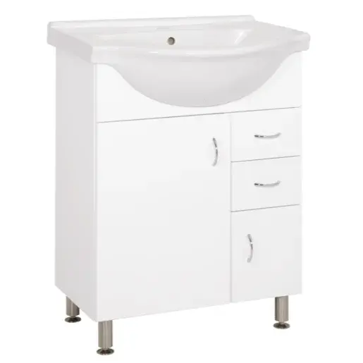 Kúpeľňová skrinka s umývadlom Keramia Pro 65,8x51,4 cm biela PRO65DV