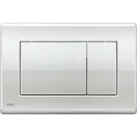 Ovládacie tlačidlo Alca plast chróm lesk M271