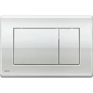 Ovládacie tlačidlo Alca plast chróm lesk M271