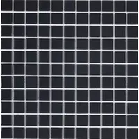 Sklenená mozaika Premium Mosaic černá 30x30 cm lesk MOS25BK