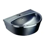 Umývadlo Sanela 56x43,5 cm nerez mat otvor pre batériu uprostred SLUN01