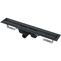 Sprchový žľab Alca 55 cm nerez černá mat APZ1BLACK-550