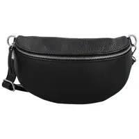 Dámská kožená ledvinka černá - Delami Vera Pelle Gianni