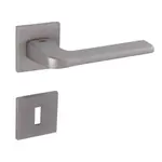 Kľučka Naturel DARA, nikel perla, rozeta na dozický kľúč, DARAHRNP