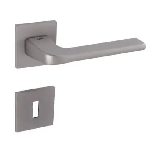 Kľučka Naturel DARA, nikel perla, rozeta na dozický kľúč, DARAHRNP