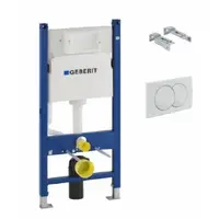 Geberit S-line duofix delta s s bielym tlačidlom delta 01 111.154.11.2