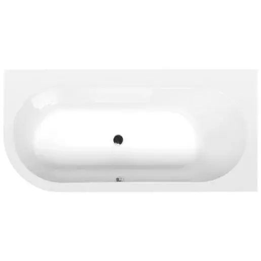 Polysan ASTRA asymetrická vaňa slim 165x80 cm akrylát pravá 34611S