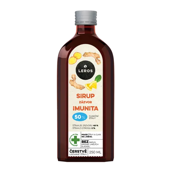 Leros Sirup Imunita zázvor 250 ml