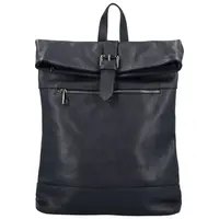 Dámský kožený batoh tmavě modrý - Delami Vera Pelle Jorge