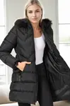 Z9759 DEWBERRY WOMEN'S COAT-BLACK