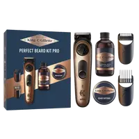 GILLETTE King C. zastřihovač vousů PRO dárková sada pro muže, zastřihovač + šampon na vousy 60ml + balzám na vousy 100ml