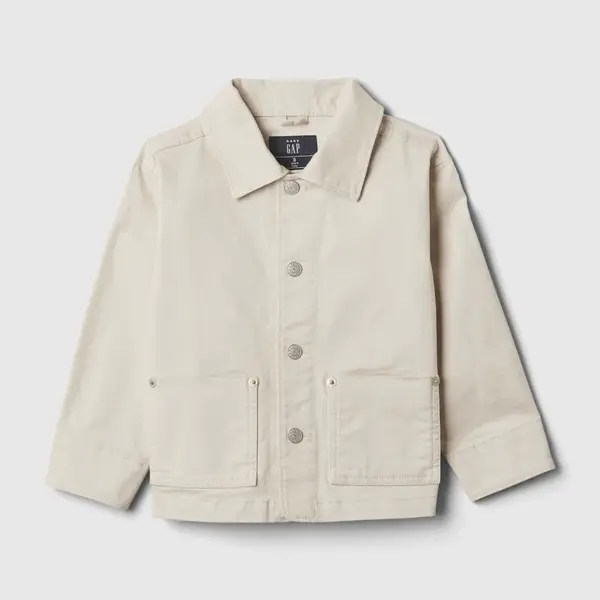 Svetlosivá chlapčenská džínsová bunda GAP