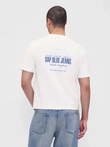 GAP Pánské Crop tričko Heavyweight 813825-02 Velikost: L