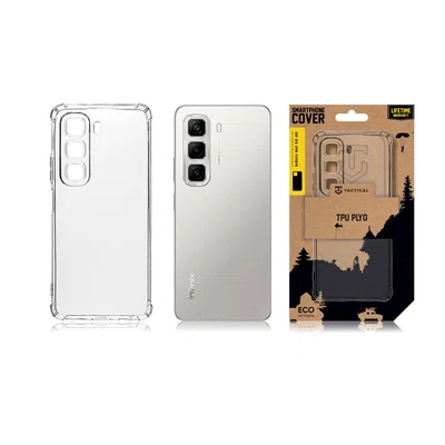 Zadní kryt Tactical TPU Plyo pro Infinix Hot 50 4G, transparentní