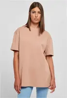 Women's oversized boyfriend t-shirt in amber color