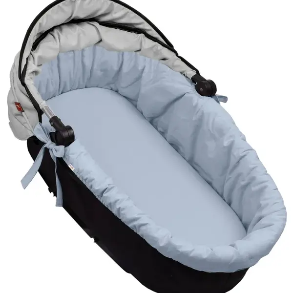 Baby Nellys Bavlněná vložka do kočárků/koše s pěnovou matrací, , jeans