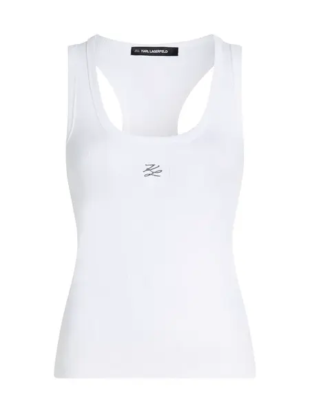 Karl Lagerfeld Top  čierna / biela