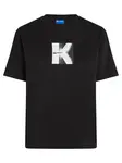 KARL LAGERFELD JEANS Tričko  čierna / biela