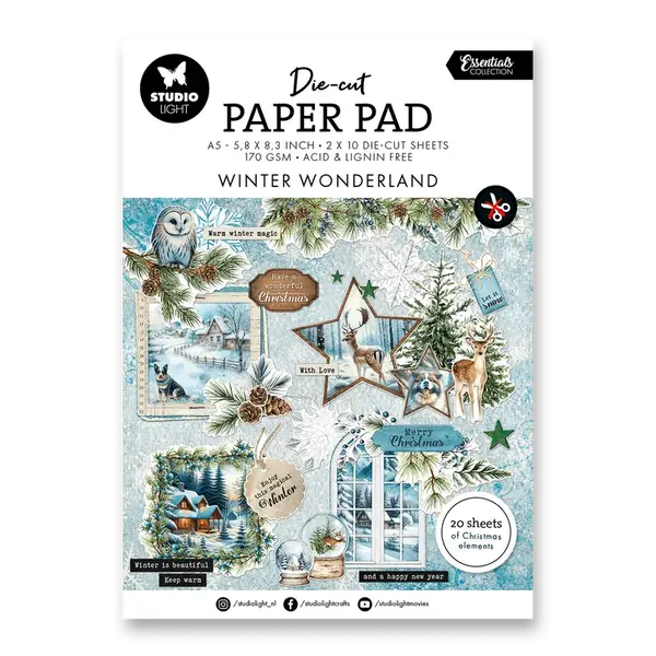 Kreativní blok Studio Light - Zimní krajinka