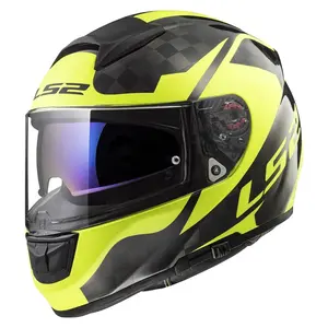 Moto přilba LS2 FF397 Vector C Shine Carbon Hi Vis Yellow XS (53-54)