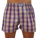 Styx Pánské trenky klasická guma vícebarevné (A108)  XL