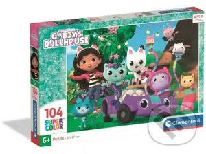 PUZZLE 104 GABBY´S DOLLHOUSE 2025 - 2 - puzzle z kategorie 60 - 300 dílků