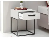 Noční stolek s 1 zásuvkou Suna, bílý