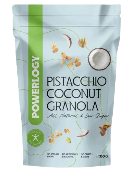 POWERLOGY Granola Pistacchio Coconut 350 g