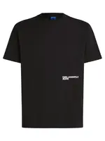 KARL LAGERFELD JEANS Tričko 'KARLISM'  vodová / čierna / biela