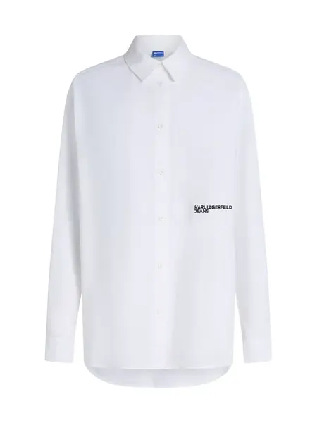 KARL LAGERFELD JEANS Blúzka ' Oxford'  biela