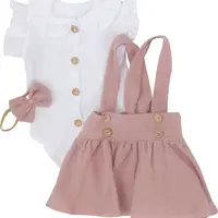 Z&Z Mušelínová suknička s láclem, bodýčko a čelenka, 3D sada vel.  74