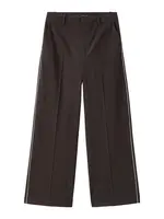 MANGO Plisované nohavice  čokoládová