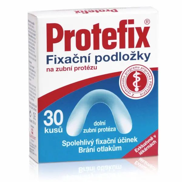 Protefix Fixační podložky na dolní zubní protézu 30 ks