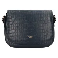 Kožená dámská crosbody kabelka Katana Alieta - modrá