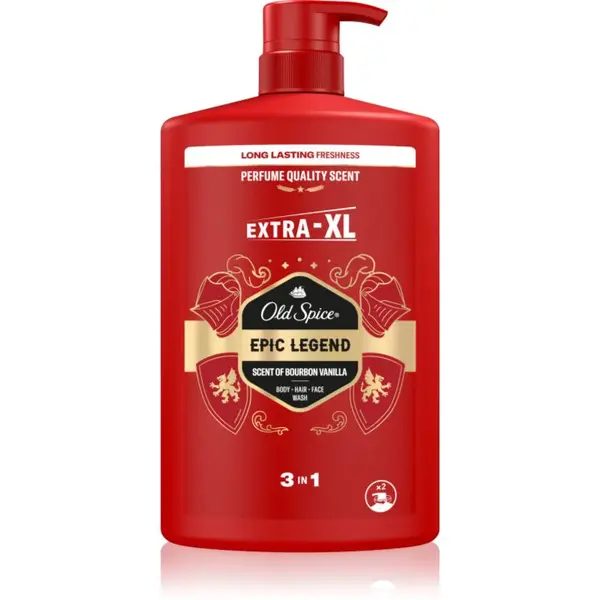 Old Spice Epic Legend sprchový gél na tvár, telo a vlasy pre mužov 1000 ml