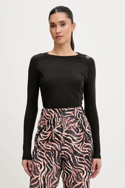 Funkční triko s dlouhým rukávem Descente BASE LAYER TOP černá barva, DW5FUD01LU