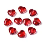 Transparent Spray Painted Glass Beads