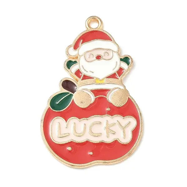 Christmas Alloy Enamel Pendants