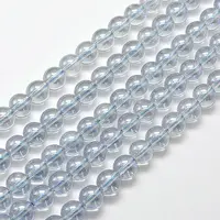 Electroplated Synthetic Quartz Bead Strands