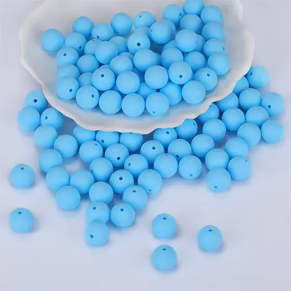 Round Silicone Focal Beads