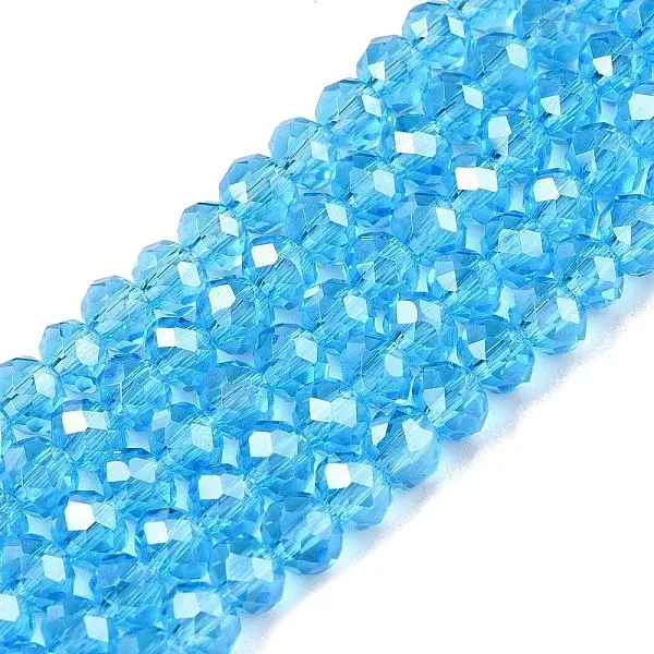 Electroplate Glass Beads Strands