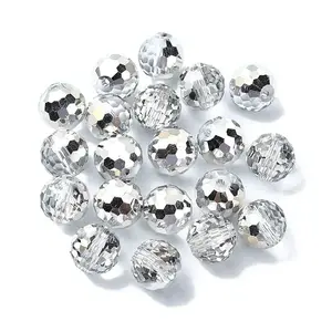 Half Plated Glass Beads