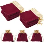 Rectangle Velvet Jewelry Pouches Bags